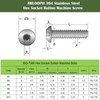 AMLOOPH M5 Bolts, M5 X 20mm Hex Socket Button Head