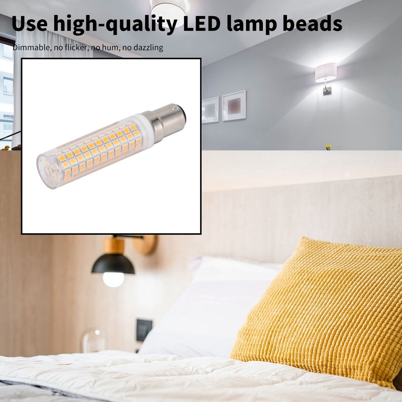 BA15D Bulb LED Corn Lamp 1500LM 136LED Dimmable Light Bulb
