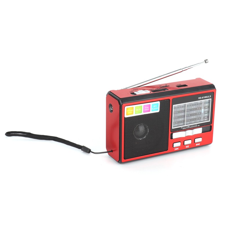 Radio FM AM SW Portable Radio Support Solar Battery Charging