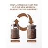 Tourdeus Glass Coffee Bean Jar – Pop Top Air Tight
