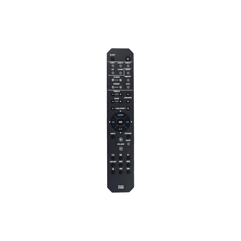 RAX33 ZU49260 Replacement Remote for Yamaha AV Receiver RS202 RS202BL