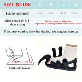 Aylashine Post Op Shoe, Recovery Plaster Shoe with Waterproof Leg Cast Cover, Operation Foot Support for Injury, Fracture, Plantar Fasciitis and More, Unisex, Adjustable, Lightweight, Easy to Wear (XL)
