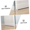 COHEALI 2Sets Sliding Barn Door Stoppers Floor Guides for Grooved