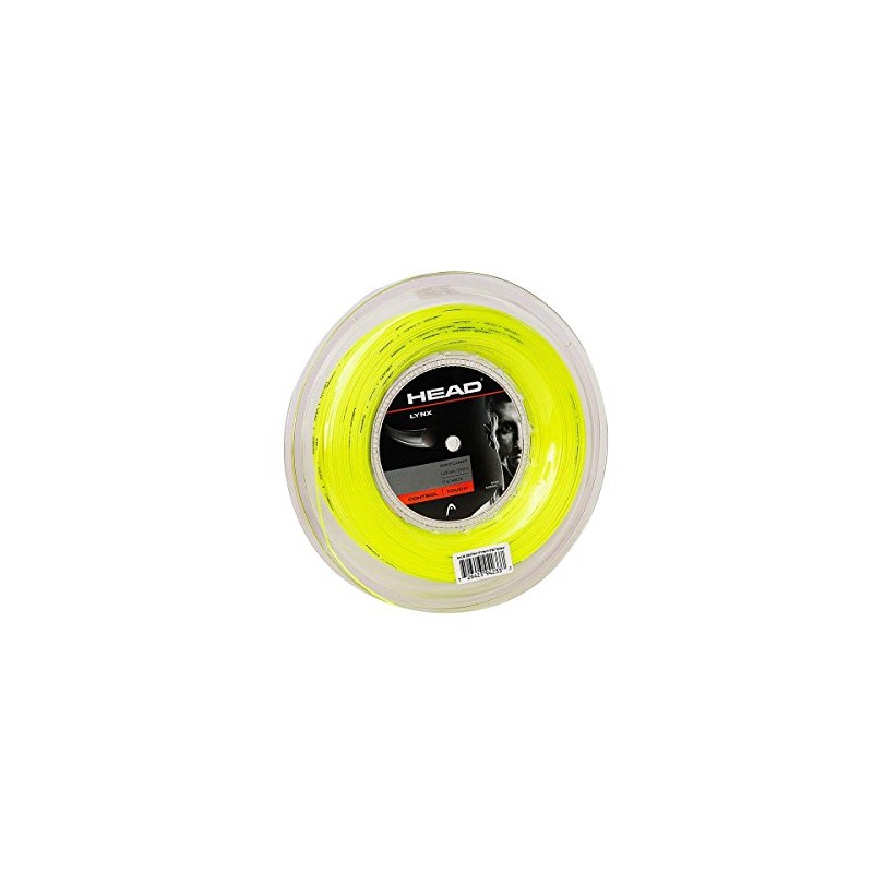 HEAD Unisex's Lynx Racquet String-Multi-Colour/Yellow, Size 17/200 m