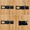 Jiozermi 2 Packs 2.5 Inch Hasp Lock With Keys, Stainless