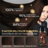 Shampoo Con Aceite De Argán Tinte Cubre Canas-marrón Oscuro