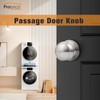 Probrico Brushed Nickel Door Knob, Passage Door Knobs for Closet
