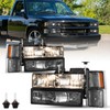 SOCKIR 8PCS Headlight Assembly for 1994-1998 Chevy Silverado C/K 1500