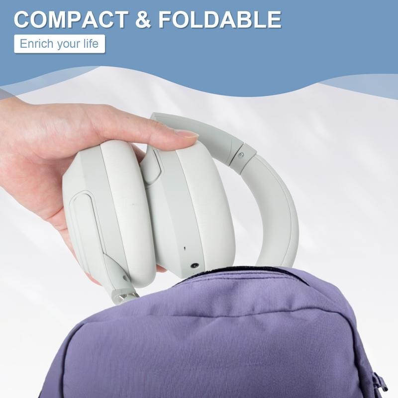 T-fun NC50 Hybrid Active Noise Cancelling Wireless Bluetooth 5.3 Headphones