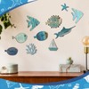 10 Pcs Fish Wall Decor Wood School of Fish Wall