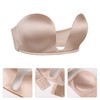Lemorosy Women's Deep U Plunge Strapless Bra Underwire Low Cut