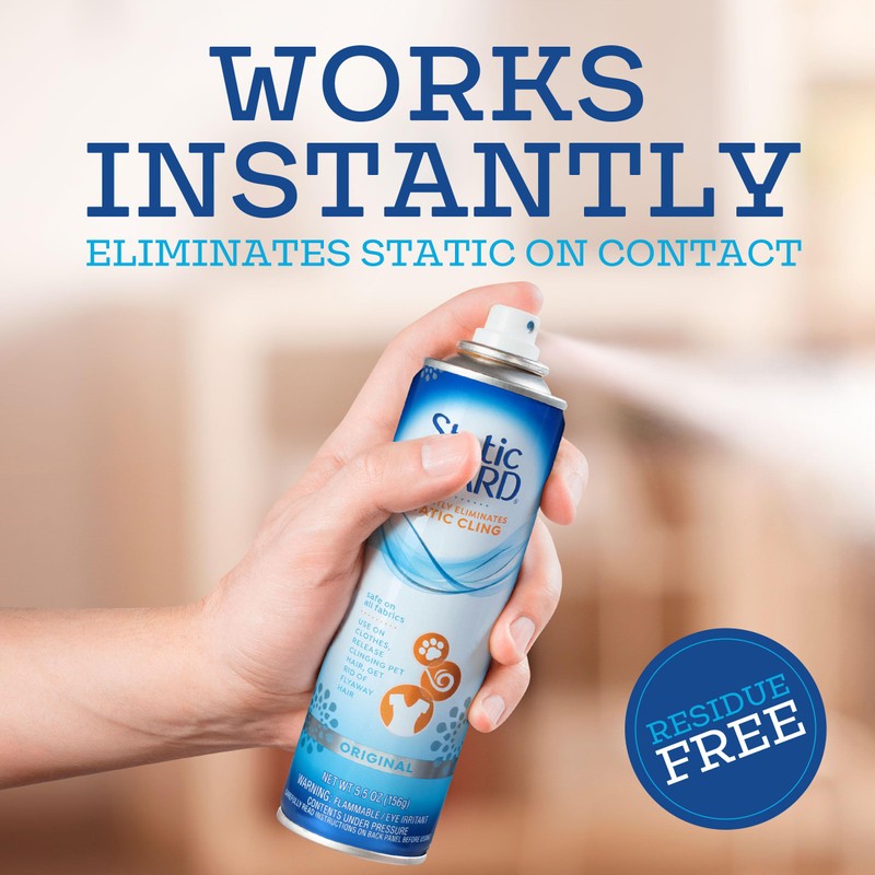 Static Guard Fabric Spray, Original Scent, 5.5 Ounce Can