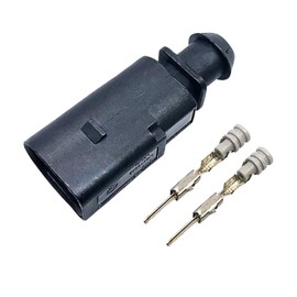 1J0973802 for VW 2 Pin Male Connector Brake Pad Wear Sensor Plug Repair
