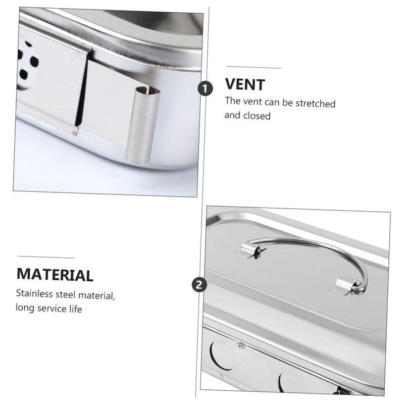 CHILDWEET 1pc Stainless Steel Thermometer Box Soaking Sterilization Tray for