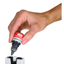 ACCU-STAMP Ink Refill for Pre-Ink Stamps, Blue and Red, Pack of 2, .35oz/each (032958)