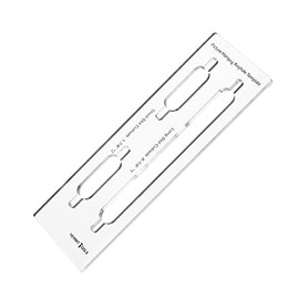 HERMIT TOOLS 9"×3" Inches Picture-Hanging Keyhole Template