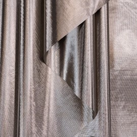 Mission Darkness TitanRF Flame Retardant Glass Fiber Faraday Fabric (42um) 44" W x 36" L // Conductive Nickel Copper Polyester Material Blocks RF Signals WiFi Cell Bluetooth RFID EMF (Silver Color)