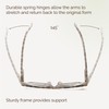 miyya Stylish Reading Glasses for Women, Cheaters Eyeglasses, Oversized Blue
