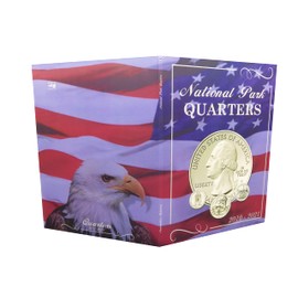 Album para Monedas Quarter Dollar Parques Estados Unidos Aguila NUMISMATICA 2010-2021 Coleccion USA Park