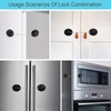 New Upgraded Fridge Door Locks, Windspeed 2Pack Refrigerator Lock Combination