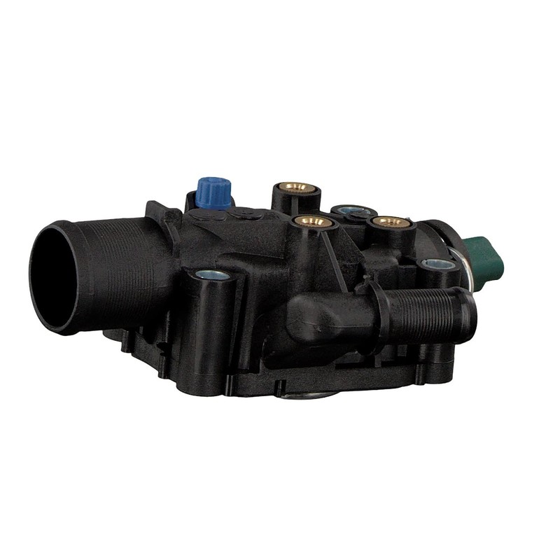 febi bilstein 34977 Thermostat Housing with Temperature Switch, Pack of