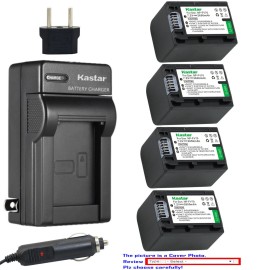 Kastar NP-FV100 Battery or AC Charger for Sony HXR-MC50 HXR-NX30 PXW-Z90V PXW-X70 - 1 Charger + 2 Batteries