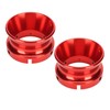2Pcs NAB Hub Adapters for Studer ReVox Red Polished Aluminium