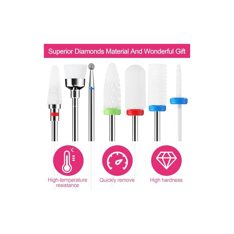 Traxenta 7 Pieces Nail Cutter Attachments, Cutter for Gel Nails,