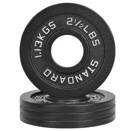 Fitvids Olympic Cast Iron 2-Inch Weight Plate for Strength Training & Weightlifting, Multiple Weights Available, 10LB (Set of 4)