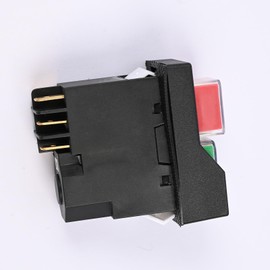089240028147 Table Saw Push Button Switch 6-Pins Compatible with Ridgid R4514T Ryobi RTS08 RTS12 RTS23 Power On/Off Pushbutton Switch