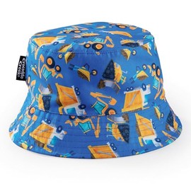 Crocodile Creek Bucket Hat - Adorable Outdoor Kids' Hats for The Garden, Beach, and Anywhere Else - Girls' and Boys' Sun Hat Made from Cotton and Polyester - 9" x 9" x 6" H