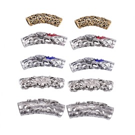 FOMIYES 10pcs Hair Beads Jewelry Accessories for Dreadlocks Braiding Stylish Hair Cuffs and Braid Rings