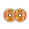 INGCO 2-Pack 165mm Ultra-thin TCT Saw Blade Set 24T, 20mm