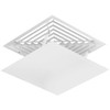TEHAUX Air Conditioner Vent Deflector - Square 35x35cm White Ceiling