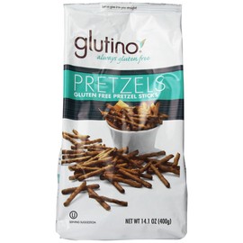 Glutino Gluten Free Pretzel Sticks, 14.1-Ounce Bags (Pack of 12)