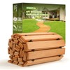 Yoopin 6ft Wooden Garden Pathway, Outdoor Roll Out Sycamore Straight
