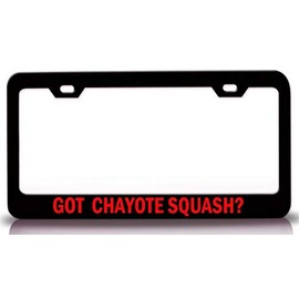 Custom Brother - GOT CHAYOTE Squash? Food Vegetable Fruit Metal Car SUV Truck License Plate Frame Bl g45