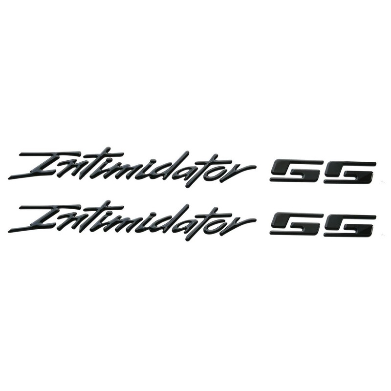 2Pcs Intimidator SS Emblems 3D Domed Badge Truck Decal Sticker