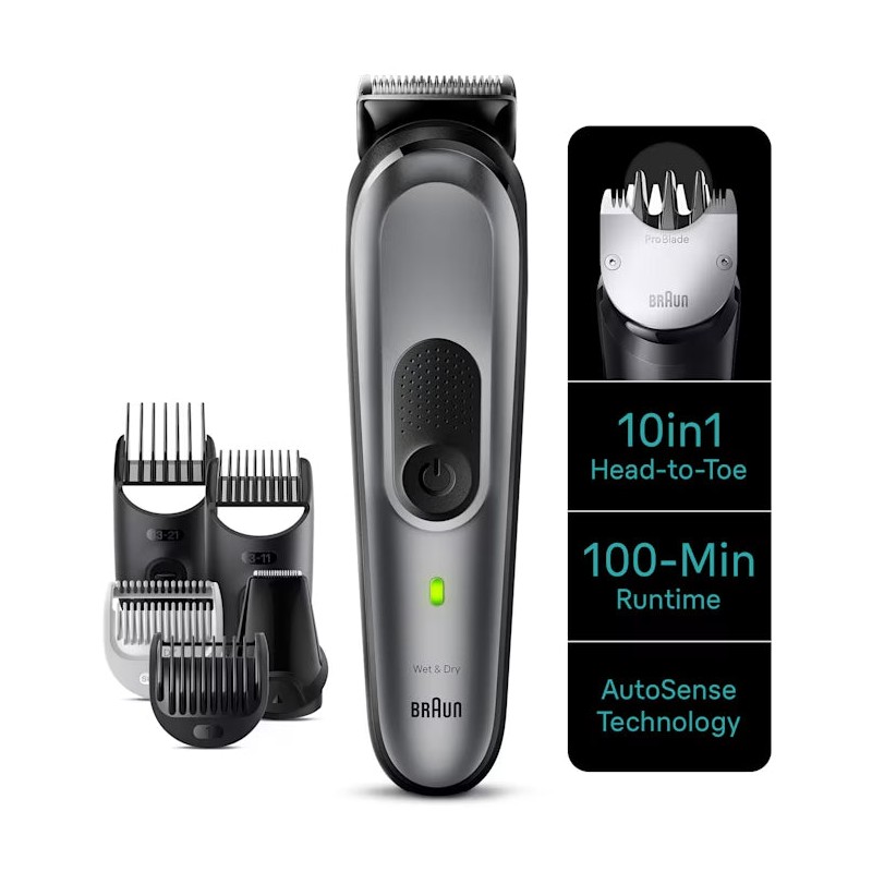 Braun Series 7 10-in-1 All-in-One Waterproof Style Grooming Kit with