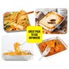 Zuvo Large Disposable Aluminium Foil Trays Containers with Paper Lids
