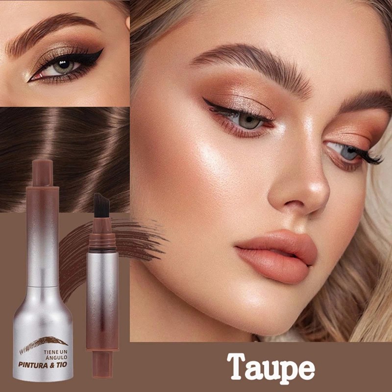 Angled Brow Brush with Microblading Pen & Pencil - Easy,