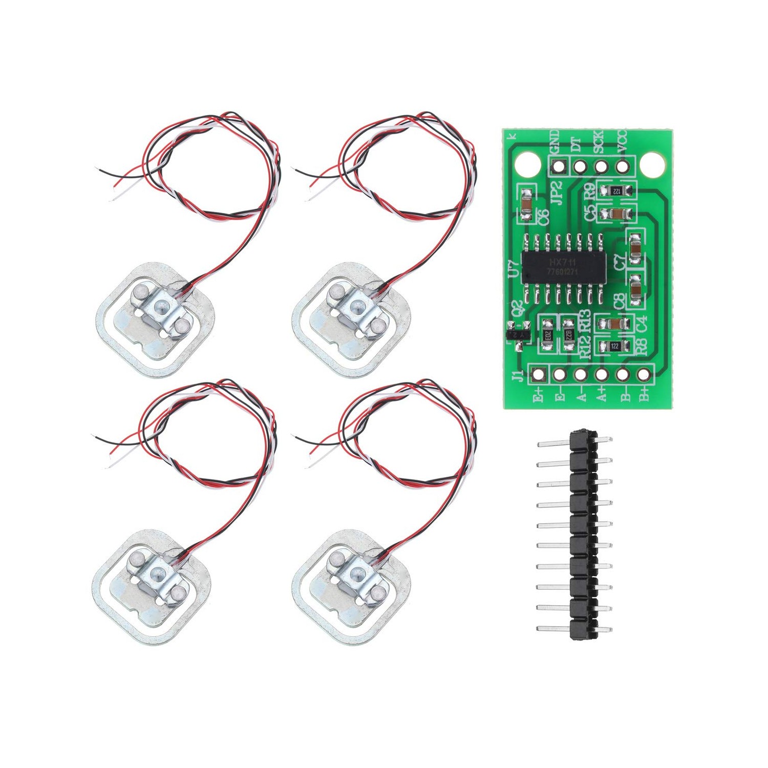 Youmile 4pcs DIY 110lbs 50KG Half Bridge Body Load Cell Weight ...