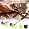 Dadabig Rubber Hammer, 25mm Double Head Rubber Mallet Double-Faced Replaceable