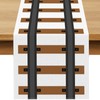 Buxiuer Polar Railroad Train Track Table Runner Christmas Train Express
