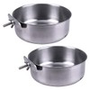 POPETPOP Alimentador De Aves De Acero Inoxidable 2 Piezas para