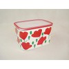 TUPPERWARE Quadro Optimum Ultimo 17158 2.1 L White Red Flower