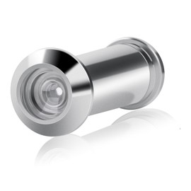 Polished Chrome Door Viewer,180° Wide Angle Spy Hole,Security Peephole for Front Doors,Elegant Design for Maximum Safety and Privacy,Easy Installation,Clear View Ensuring,35mm to a Maximum of 50mm