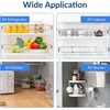 4 Pack Adjustable Stainless Steel RV Refrigerator Tension Rods, Extendable