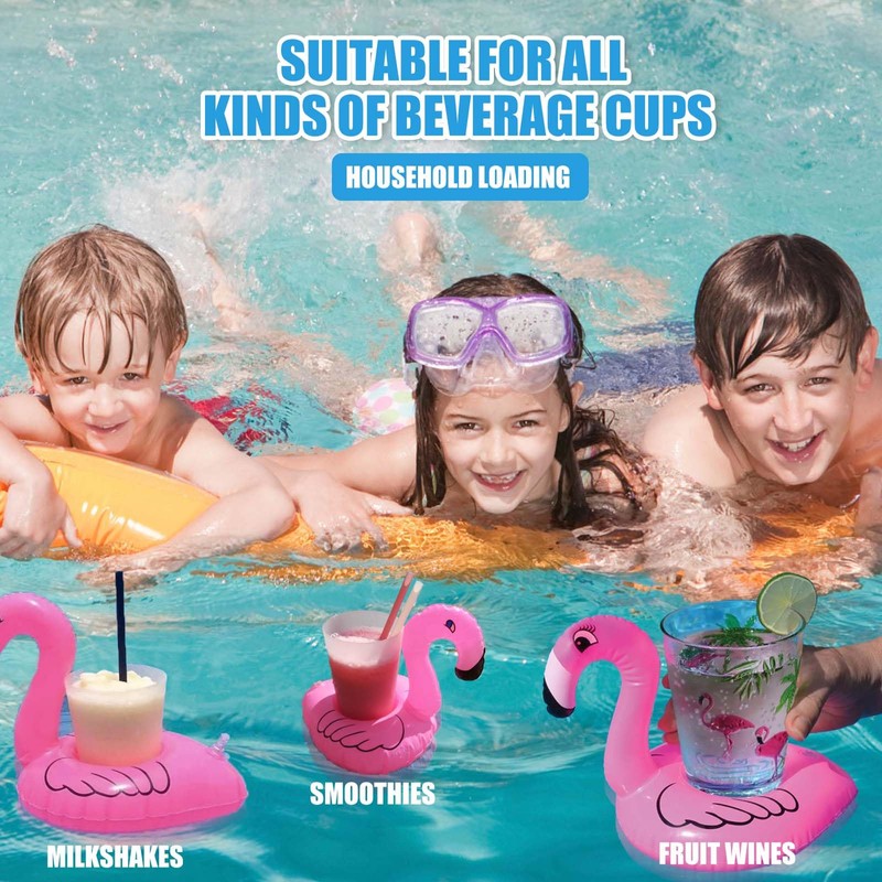 Inflatable Drinks Holder, 6 Pcs Inflatable Drink Holder Float, Cute