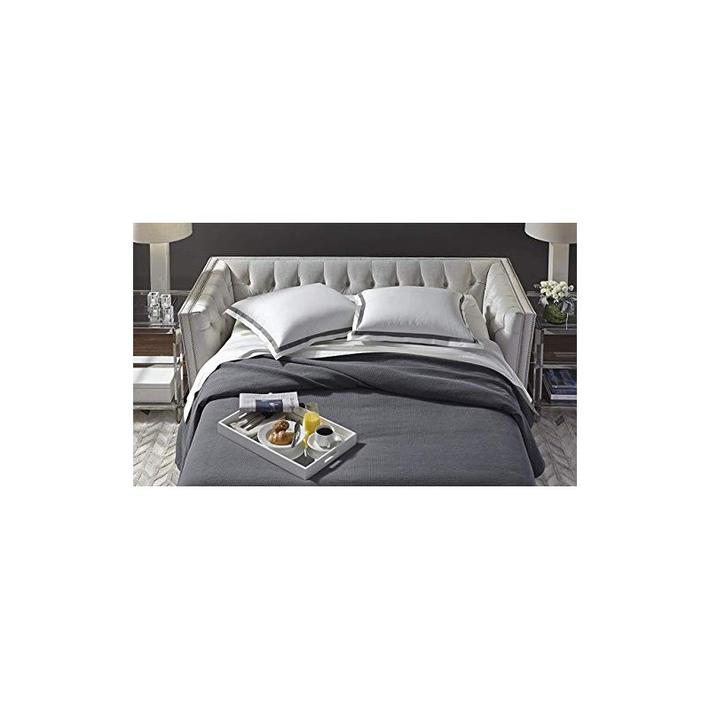 Sleeper Sofa Bed Sheet Set - Full Silver Grey Solid